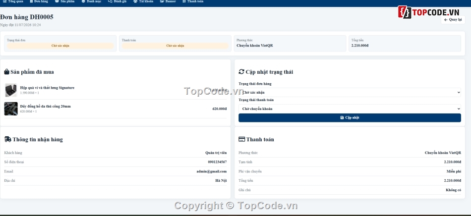 web bán đồ da,web bán hàng,Code bán hàng